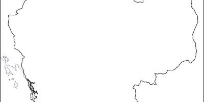 નકશો કંબોડિયા રૂપરેખા